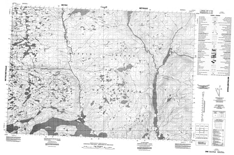 027B13 No Title Canadian topographic map, 1:50,000 scale