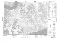 027F07 Down Fall Island Canadian topographic map, 1:50,000 scale