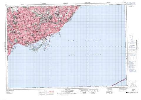 030M11 Toronto Canadian topographic map, 1:50,000 scale