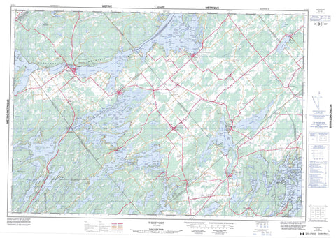 031C09 Westport Canadian topographic map, 1:50,000 scale