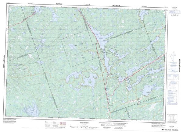 031C14 Bon Echo Canadian topographic map, 1:50,000 scale