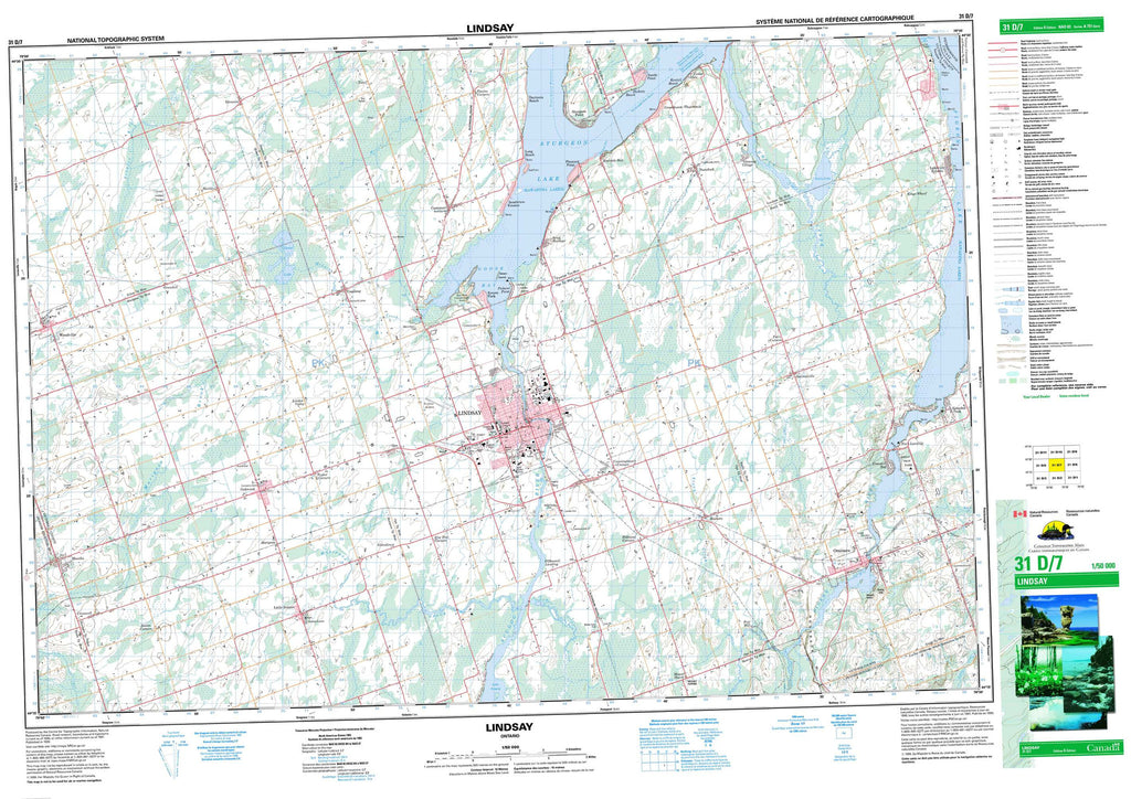 Buy Lindsay Topo Map 031d07 Yellowmaps Map Store 4665