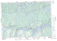 031D09 Burleigh Falls Canadian topographic map, 1:50,000 scale