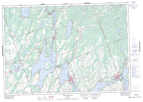 031D10 Fenelon Falls Canadian topographic map, 1:50,000 scale