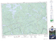 031E09 Opeongo Lake Canadian topographic map, 1:50,000 scale