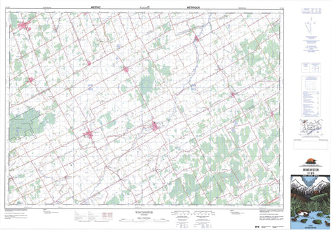 031G03 Winchester Canadian topographic map, 1:50,000 scale