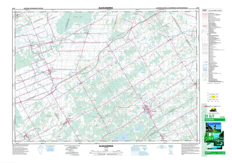 031G07 Alexandria Canadian topographic map, 1:50,000 scale