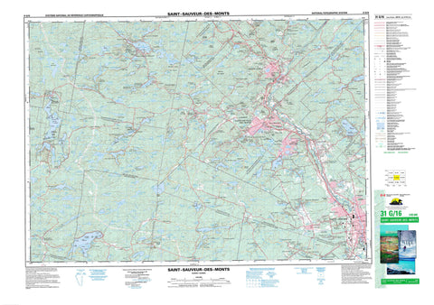 031G16 Saint Sauveur Des Monts Canadian topographic map, 1:50,000 scale