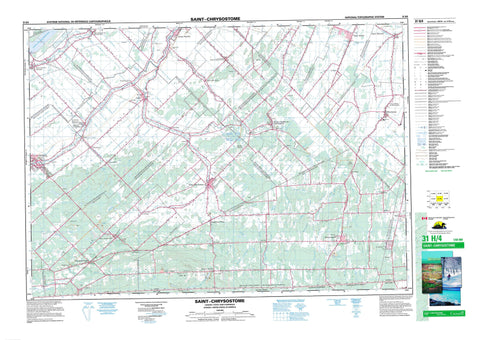 031H04 Saint Chrysostome Canadian topographic map, 1:50,000 scale