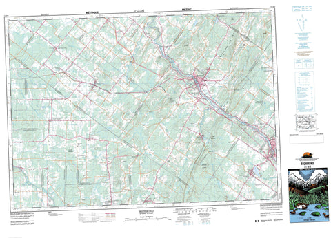 031H09 Richmond Canadian topographic map, 1:50,000 scale