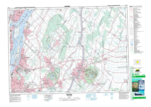 031H11 Beloeil Canadian topographic map, 1:50,000 scale