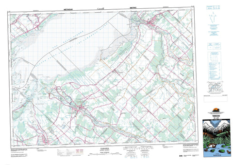 031I02 Yamaska Canadian topographic map, 1:50,000 scale