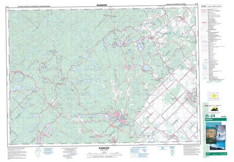 031I04 Rawdon Canadian topographic map, 1:50,000 scale