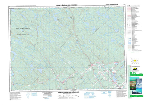 031I05 Sainte Emelie De L Energie Canadian topographic map, 1:50,000 scale