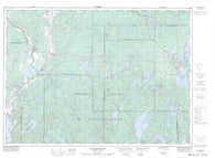 031J06 Lac Nominingue Canadian topographic map, 1:50,000 scale