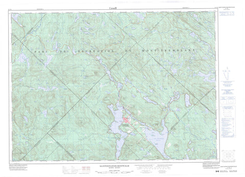 031J08 Saint Donat De Montcalm Canadian topographic map, 1:50,000 scale