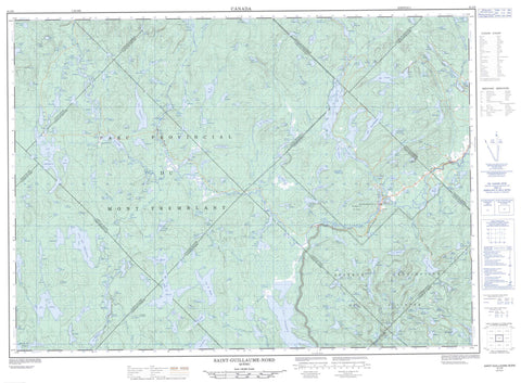 031J09 Saint Guillaume Nord Canadian topographic map, 1:50,000 scale