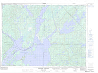 031J13 Reservoir Baskatong Canadian topographic map, 1:50,000 scale