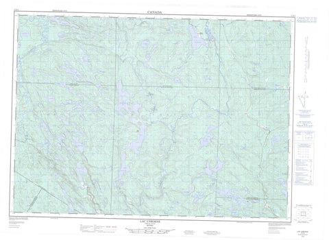 031K02 Lac Usborne Canadian topographic map, 1:50,000 scale