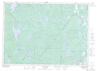 031K08 Lac Pythonga Canadian topographic map, 1:50,000 scale