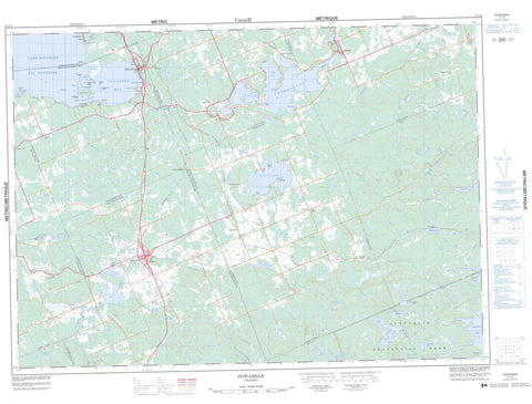031L03 Powassan Canadian topographic map, 1:50,000 scale
