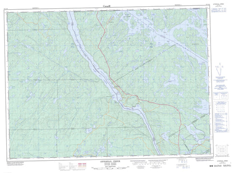 031L14 Ottertail Creek Canadian topographic map, 1:50,000 scale