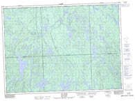 031L16 Lac Sairs Canadian topographic map, 1:50,000 scale