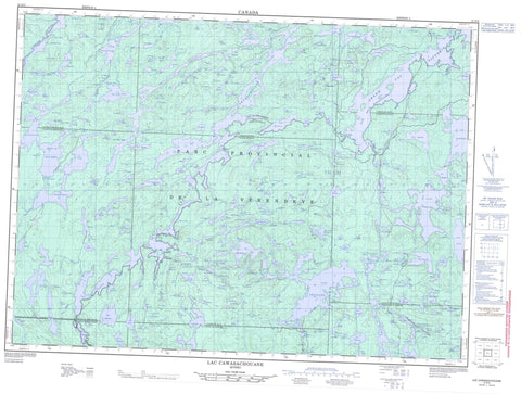 031N05 Lac Cawasachouane Canadian topographic map, 1:50,000 scale