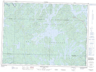 031N06 Reservoir Dozois Canadian topographic map, 1:50,000 scale