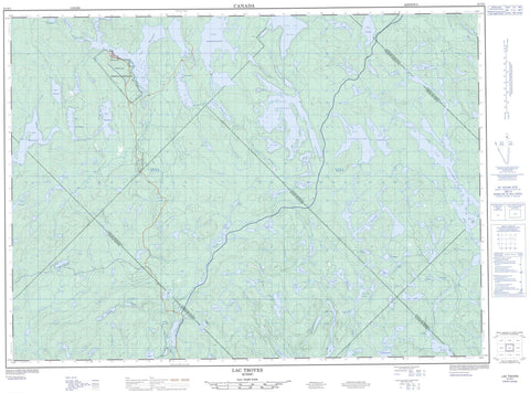 031O01 Lac Troyes Canadian topographic map, 1:50,000 scale