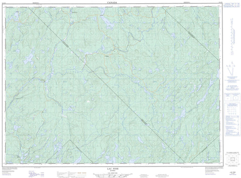 031O02 Lac Pine Canadian topographic map, 1:50,000 scale