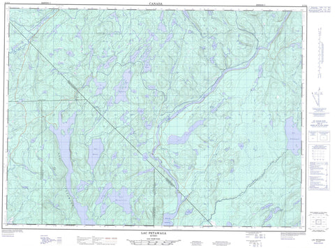 031O04 Lac Petawaga Canadian topographic map, 1:50,000 scale