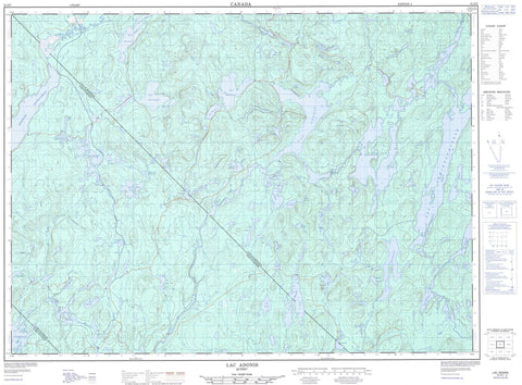 031O07 Lac Adonis Canadian topographic map, 1:50,000 scale