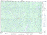 031O13 Lac Echouani Canadian topographic map, 1:50,000 scale