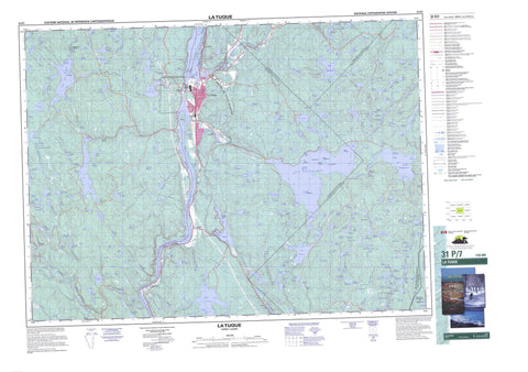 031P07 La Tuque Canadian topographic map, 1:50,000 scale