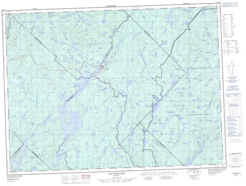 031P09 Lac Edouard Canadian topographic map, 1:50,000 scale