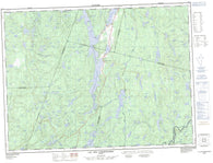 032A01 Lac Des Commissaires Canadian topographic map, 1:50,000 scale