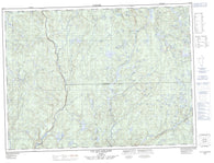 032A02 Lac Aux Goelands Canadian topographic map, 1:50,000 scale