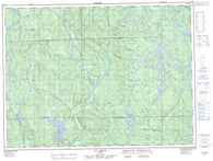 032A04 Lac Lareau Canadian topographic map, 1:50,000 scale