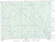 032A05 Lac Bignell Canadian topographic map, 1:50,000 scale