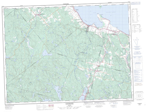 032A08 Chambord Canadian topographic map, 1:50,000 scale