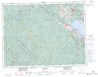032A Roberval Canadian topographic map, 1:250,000 scale