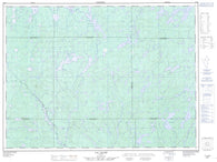 032B02 Lac Dugre Canadian topographic map, 1:50,000 scale