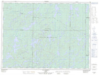 032B04 Lac Choiseul Canadian topographic map, 1:50,000 scale