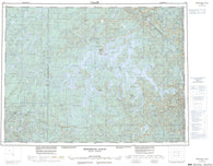 032B Reservoir Gouin Canadian topographic map, 1:250,000 scale