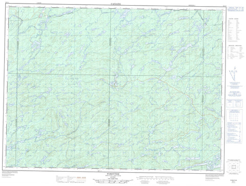 032C01 Forsythe Canadian topographic map, 1:50,000 scale