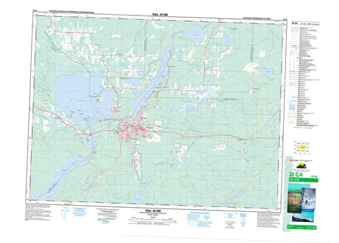 032C04 Val D Or Canadian topographic map, 1:50,000 scale