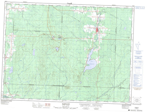 032C05 Barraute Canadian topographic map, 1:50,000 scale