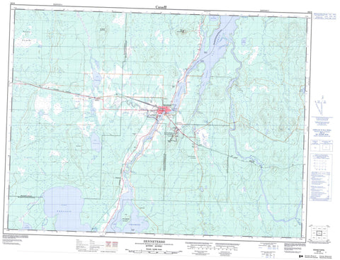 032C06 Senneterre Canadian topographic map, 1:50,000 scale