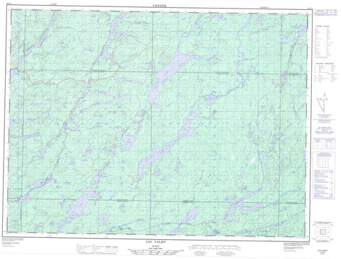 032C08 Lac Valmy Canadian topographic map, 1:50,000 scale